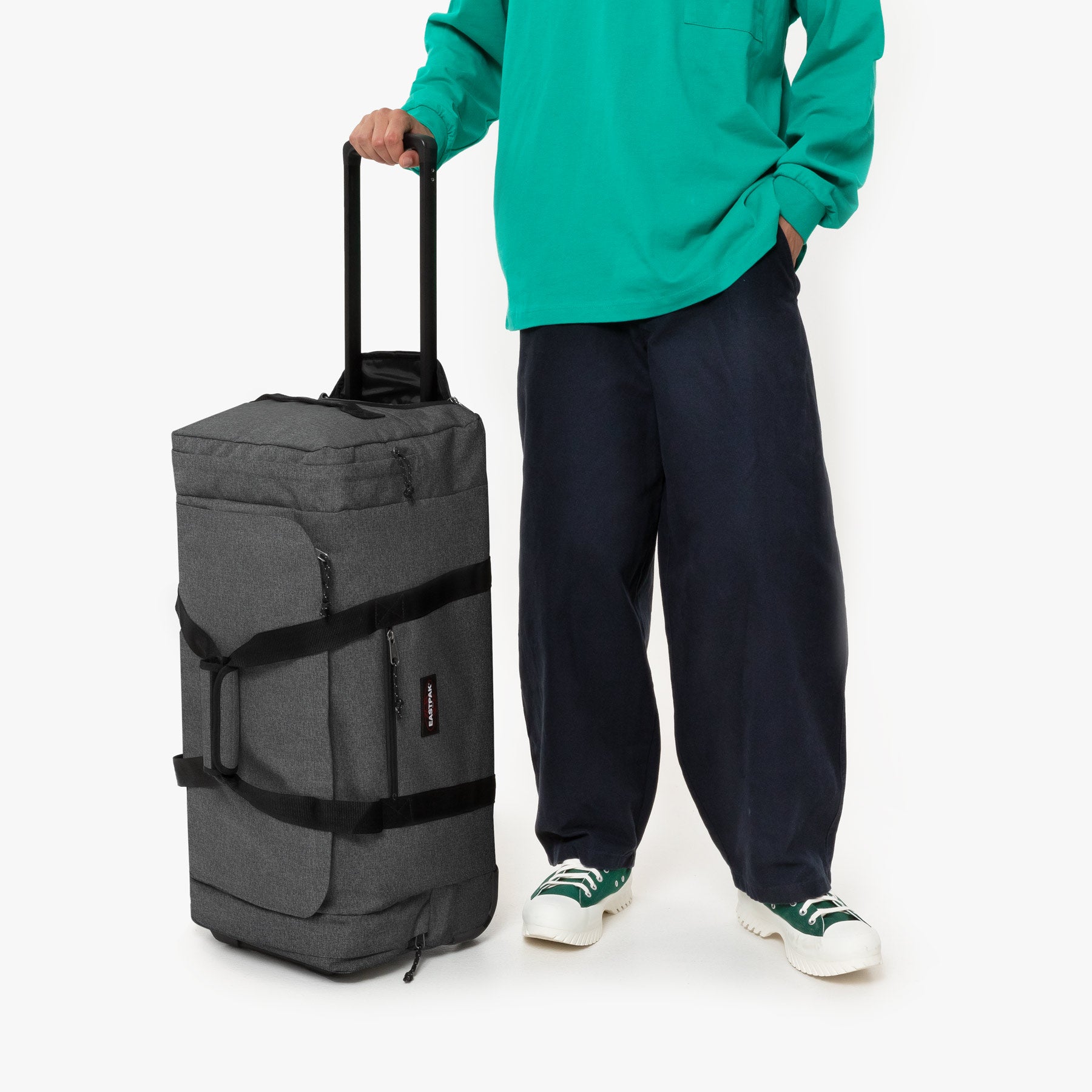 Leatherface L + Black Denim | Luggage | Eastpak Official Store