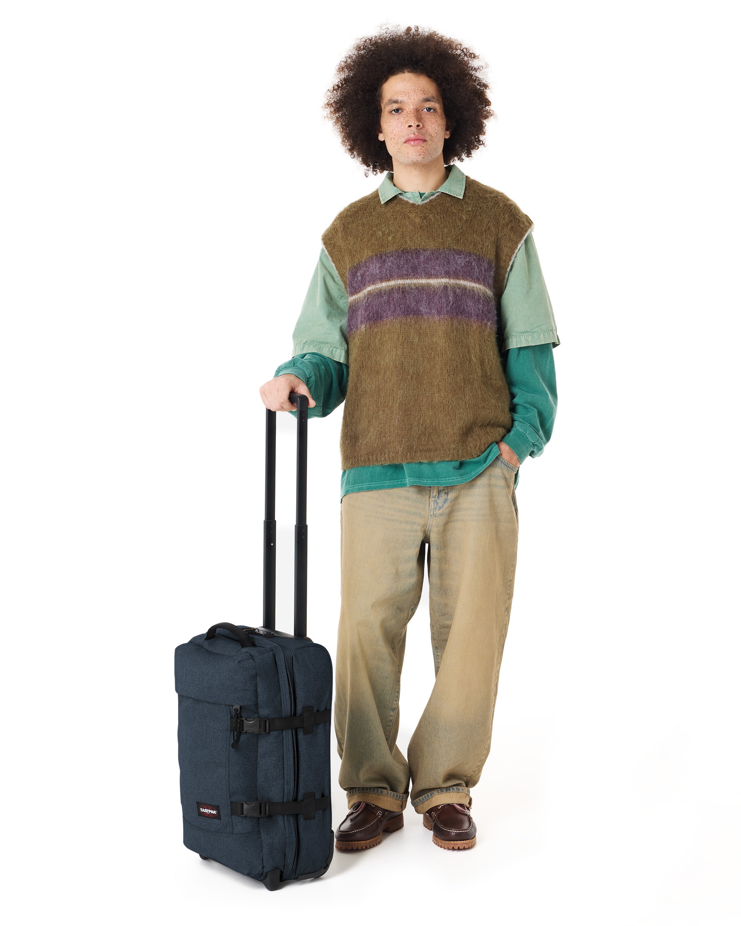 Tranverz S Triple Denim | Wheeled Luggage | Eastpak