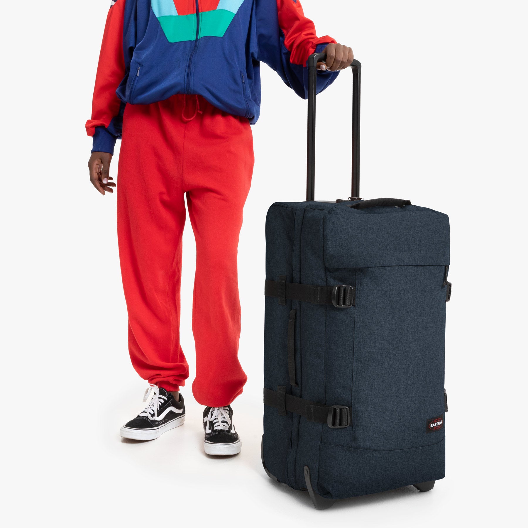 Tranverz L Triple Denim | Wheeled Luggage | Eastpak
