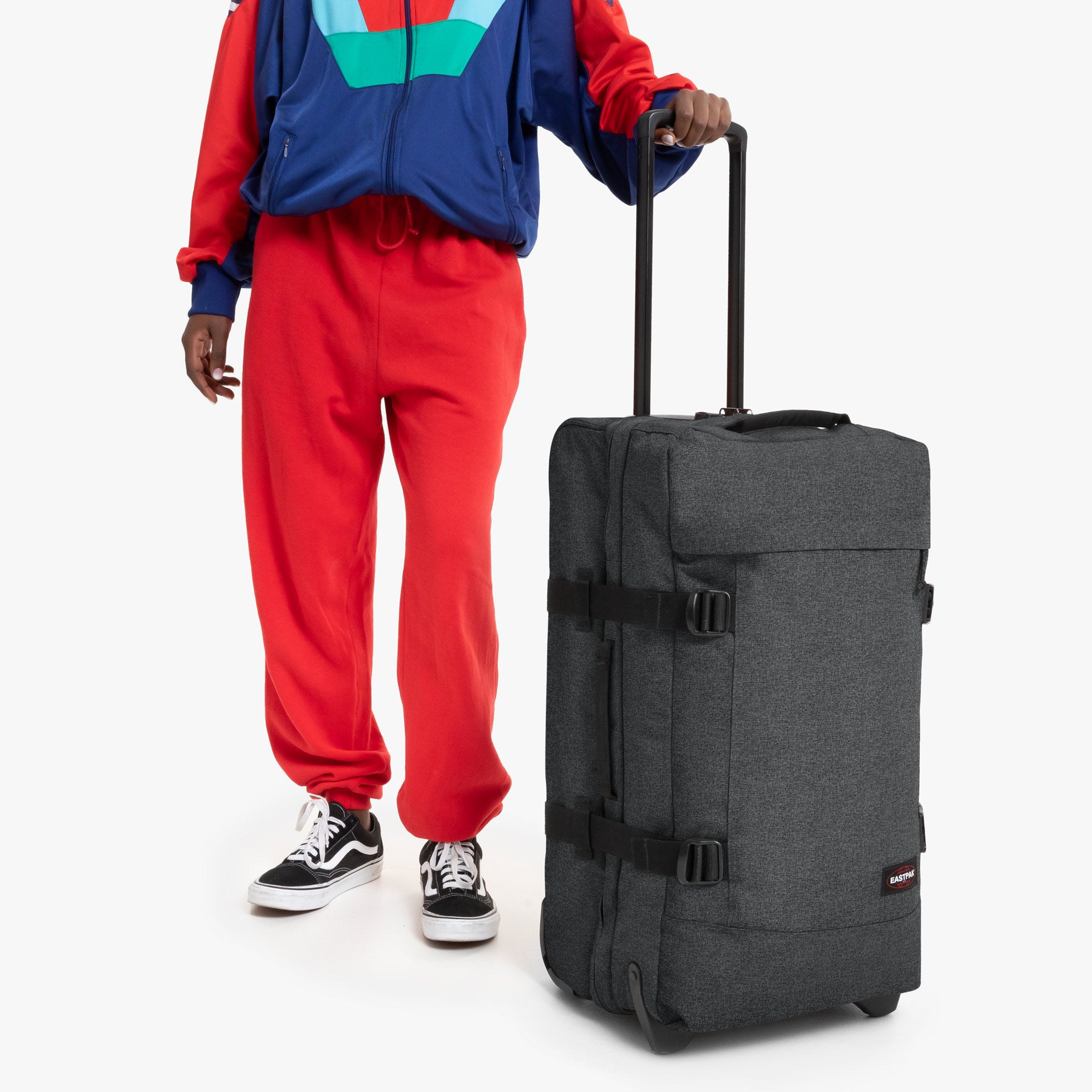 Tranverz L Black Denim | Bagaglio con ruote | Eastpak | IT