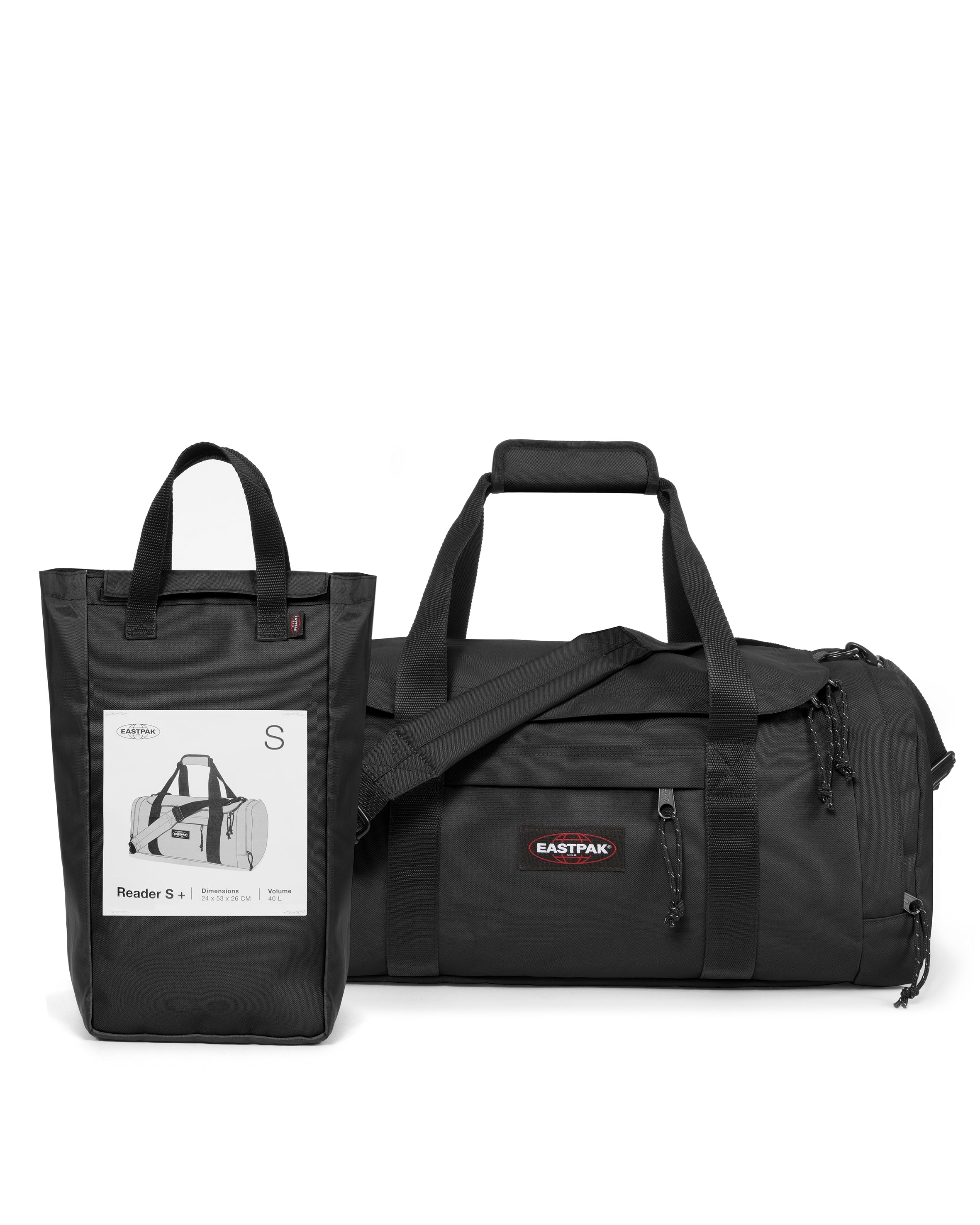 EASTPAK READER S BAG イーストバック (BLACK) Reader S + Black | Soft Luggage | Eastpak