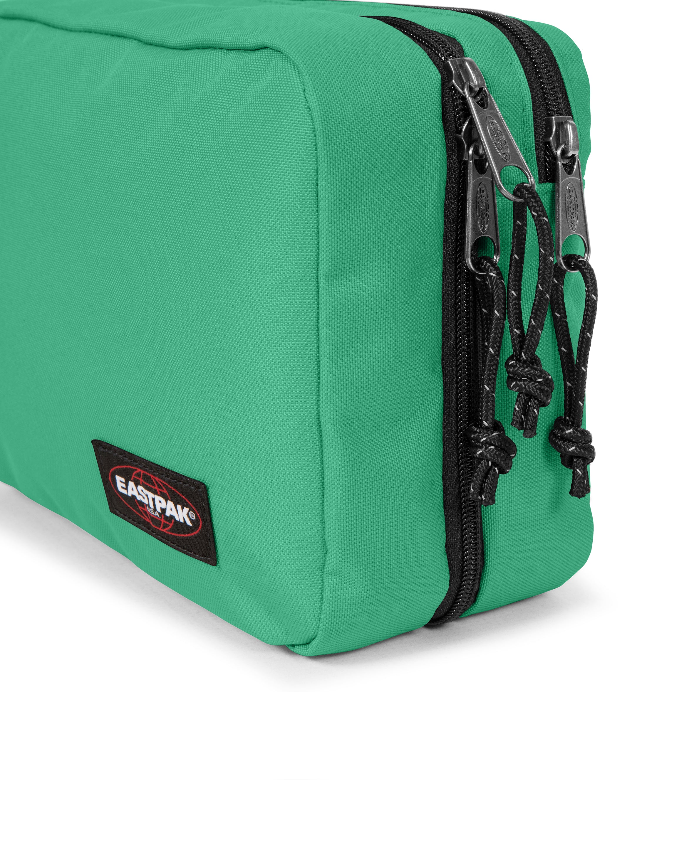 95s EASTPAK ウエストポーチ バッグ usa製 グリーン USA製 80s EASTPAK ナイロン×レザー ウエスト バッグ - Chago Chago