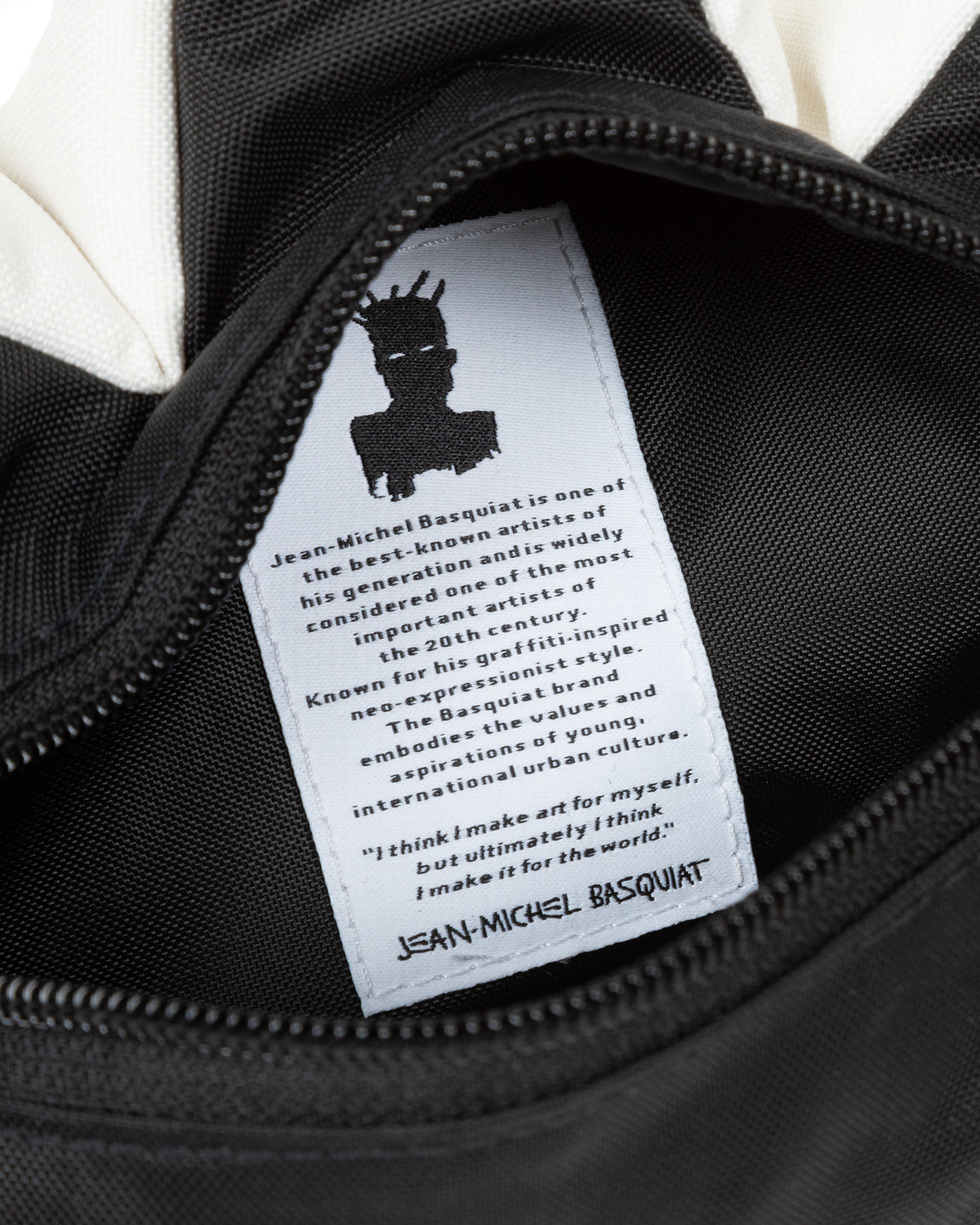 basquiat leather backpack CROWN BAG
